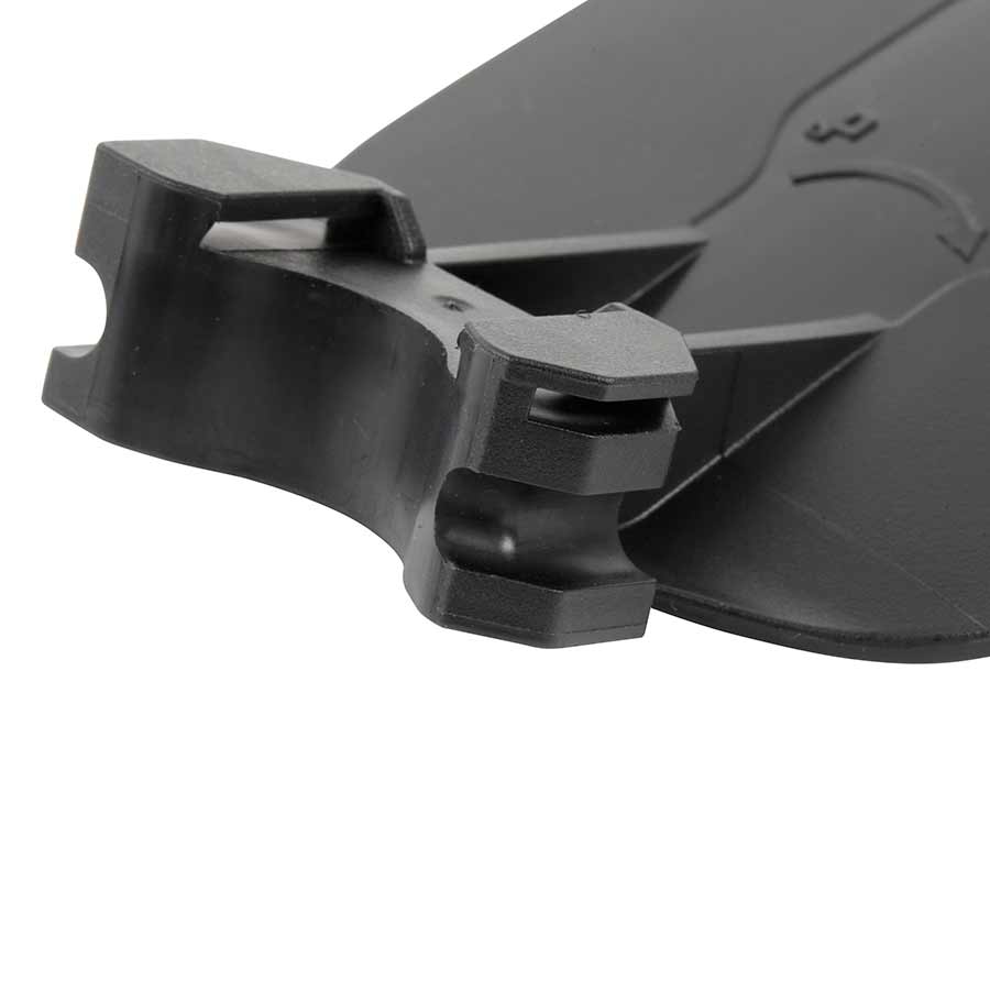 Shield S10, arrière, 700C, Noir, sur Rails de Selle