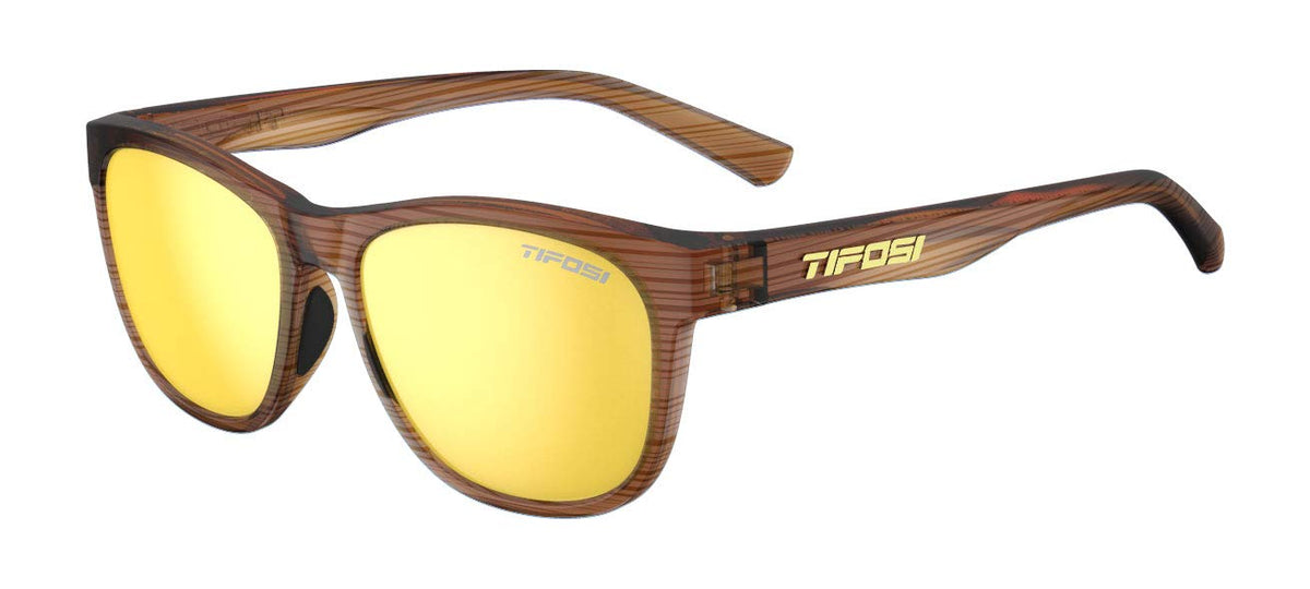 Swank  Woodgrain - Smoke Yellow lens