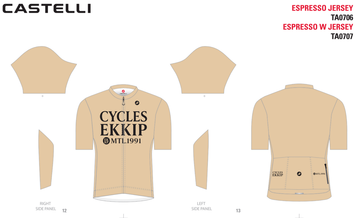 Maillot Espresso Cycles Ekkip 2026