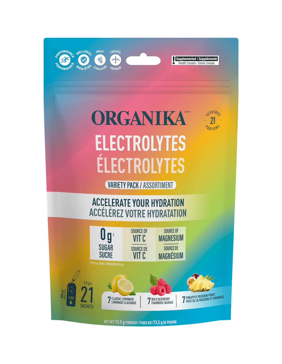 ÉLECTROLYTES VARIÉTÉ 3.5G SAC21