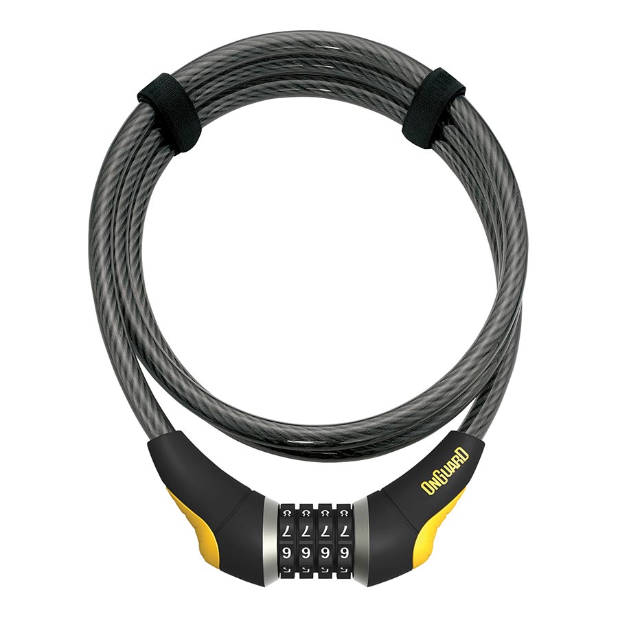 Akita Combinaison, Cadenas à câble, 10mm, 185cm, Noir