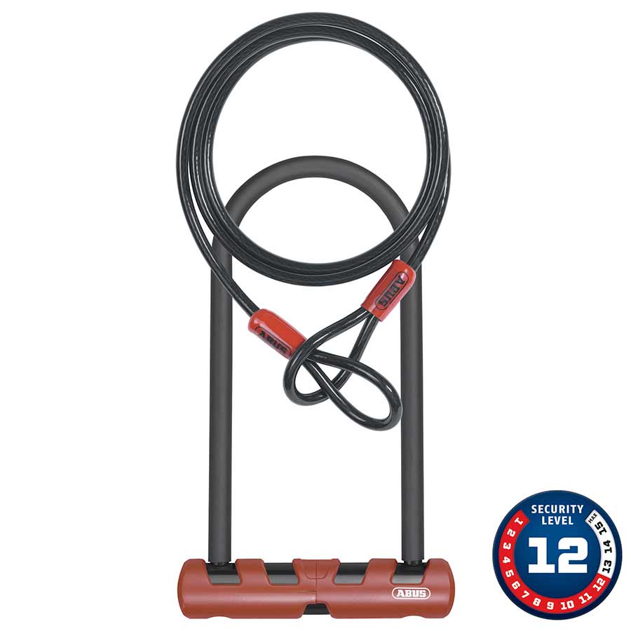 Ultimate 420 + Câble Cadenas en U Cle, 14mm, 16.0cm x 23.0cm, 6.3" x 9"