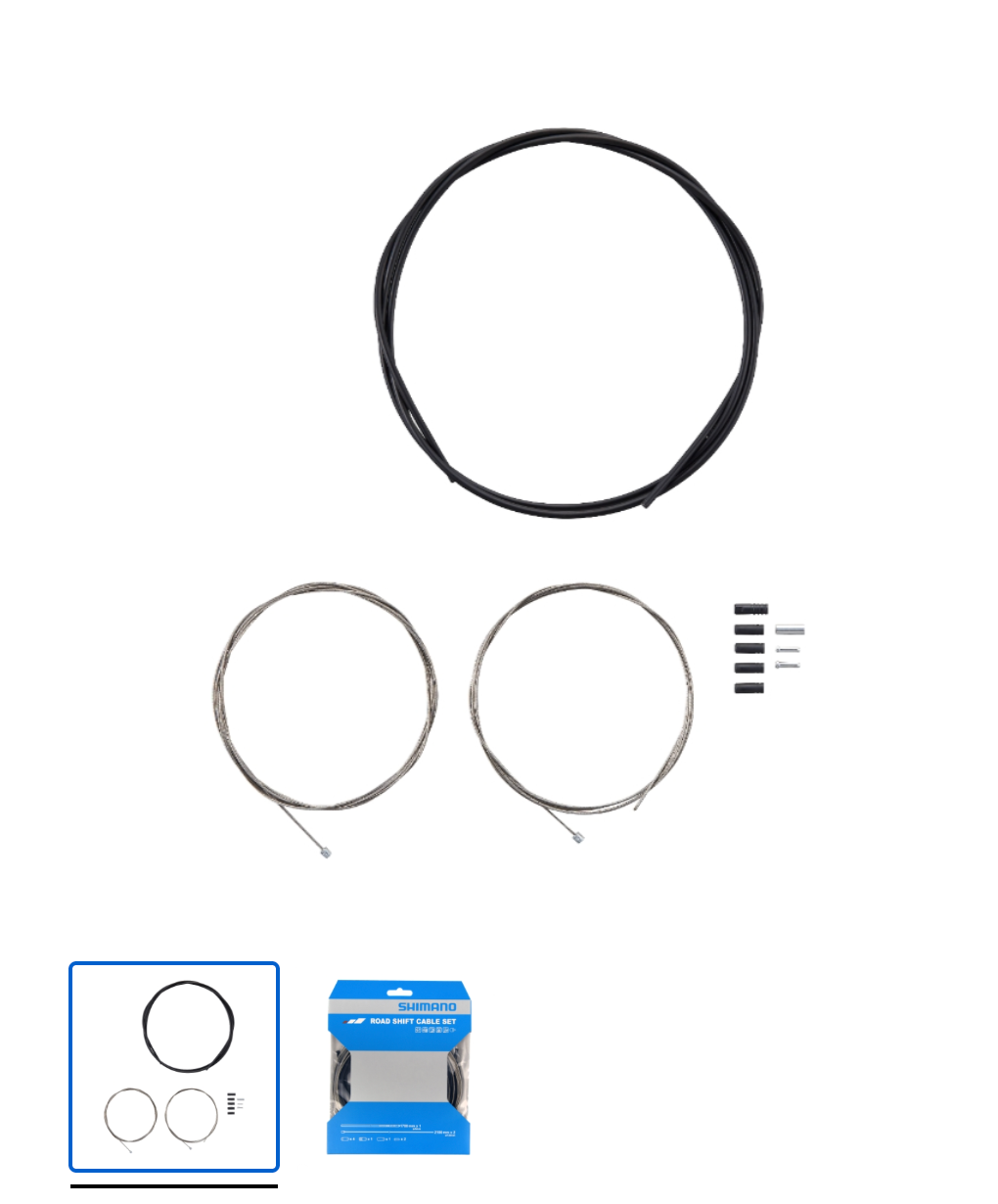 OT-SP41 STAINLESS STEEL ROAD SHIFT CABLE SET- BLACK