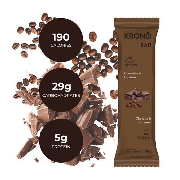 Barres énergétiques Chocolat et Espresso