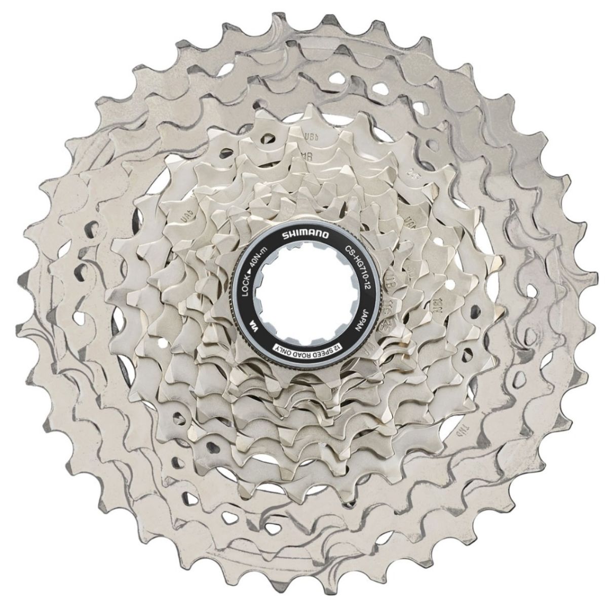 CASSETTE SPROCKET, CS-HG710-12,12-SPEED, 11-12-13-14-15-17-19-21-24-28-32-36