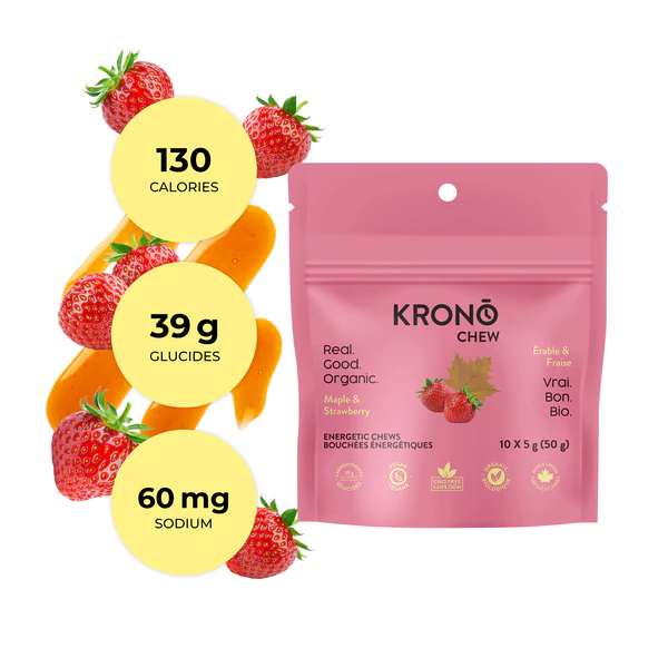 Bouchées énergétiques à la fraise et à l'érable