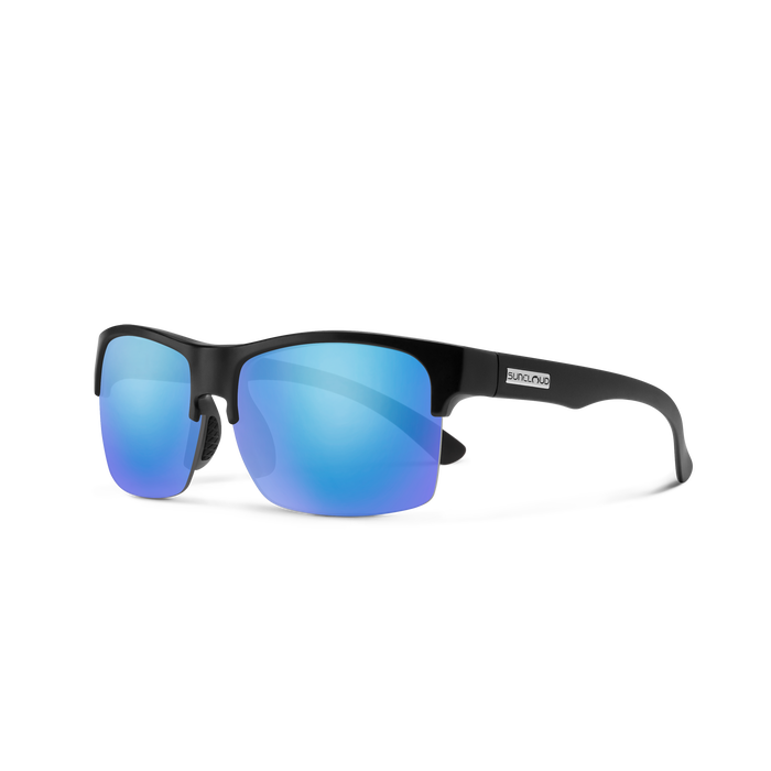 Rambler Lite + Matte Black + Polarized Blue Mirror