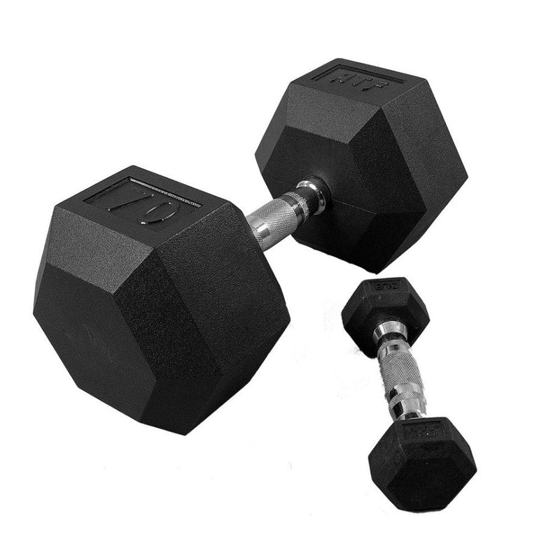 Rubber Dumbbell 25 lbs
