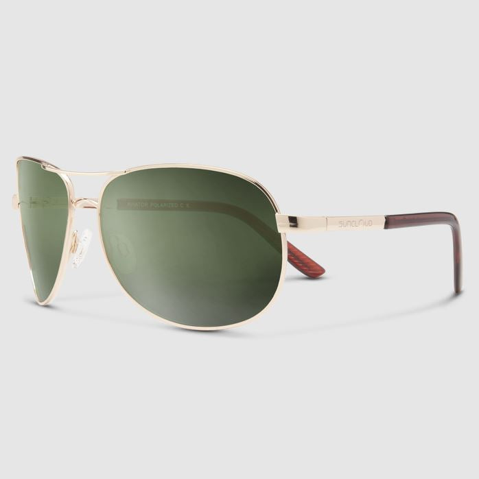 Aviator Gold + Polarized Gray Green Lens