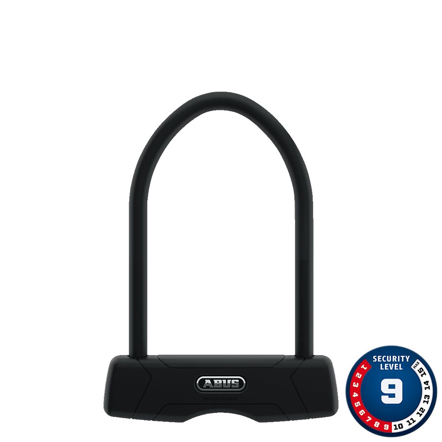 Cadenas en U Granit 460 + SHB, Clé, 12mm, 15.0cm x 23.0cm, 5.9" x 9", SH B, Noir