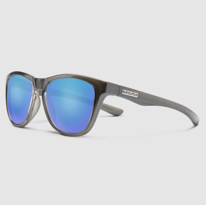 Topsail Crystal Silver Backpaint + Polarized Blue Mirror Lens