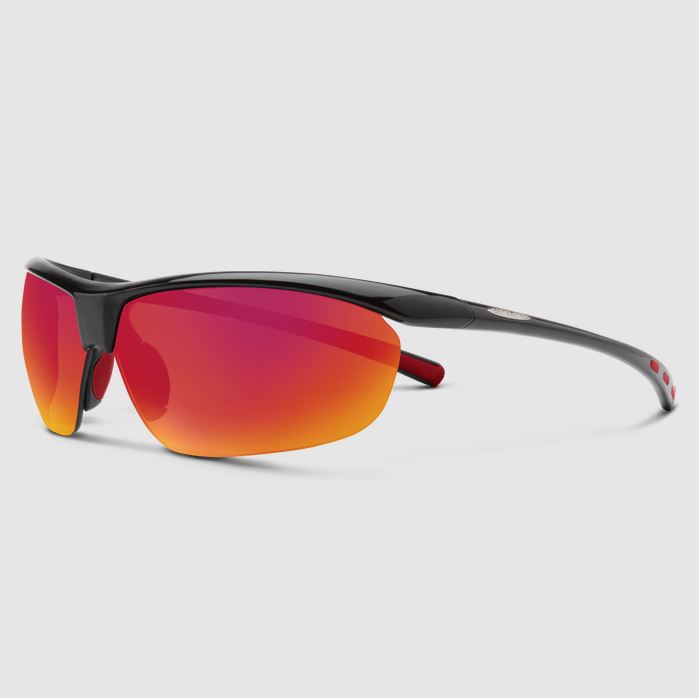 Zephyr + Black + Polarized Red Mirror