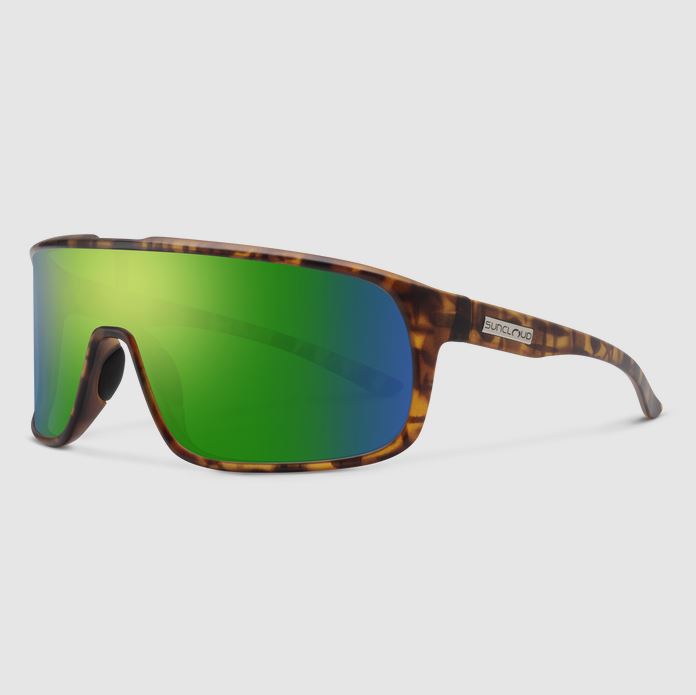 Double Up Matte Tortoise + Polarized Green Mirror Lens