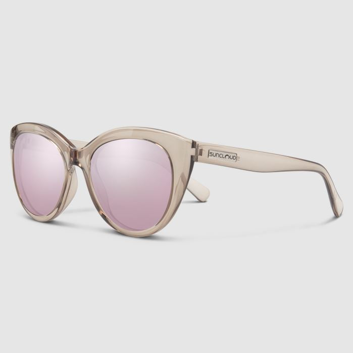 Cityscape Transparent Taupe Polarized Pink Gold Mirror Lens