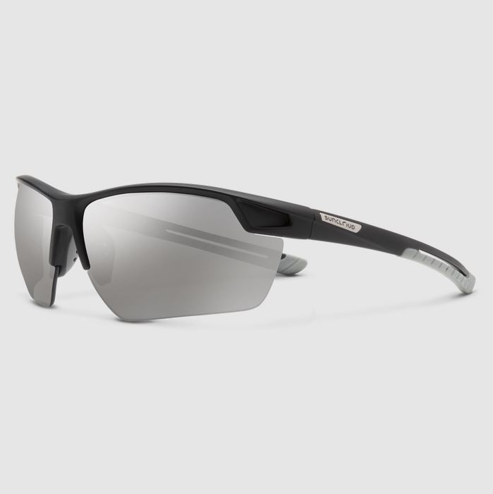 Contender + Matte Black + Polarized Silver Mirror