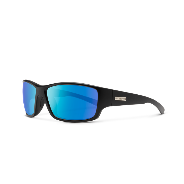 Hull + Matte Black + Polarized Blue Mirror