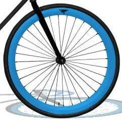 Ensemble Roues Bleu - Fixie