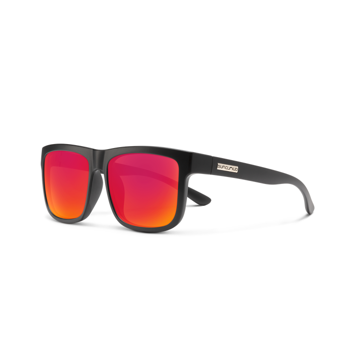 Quiver + Matte Black + Polarized Red Mirror