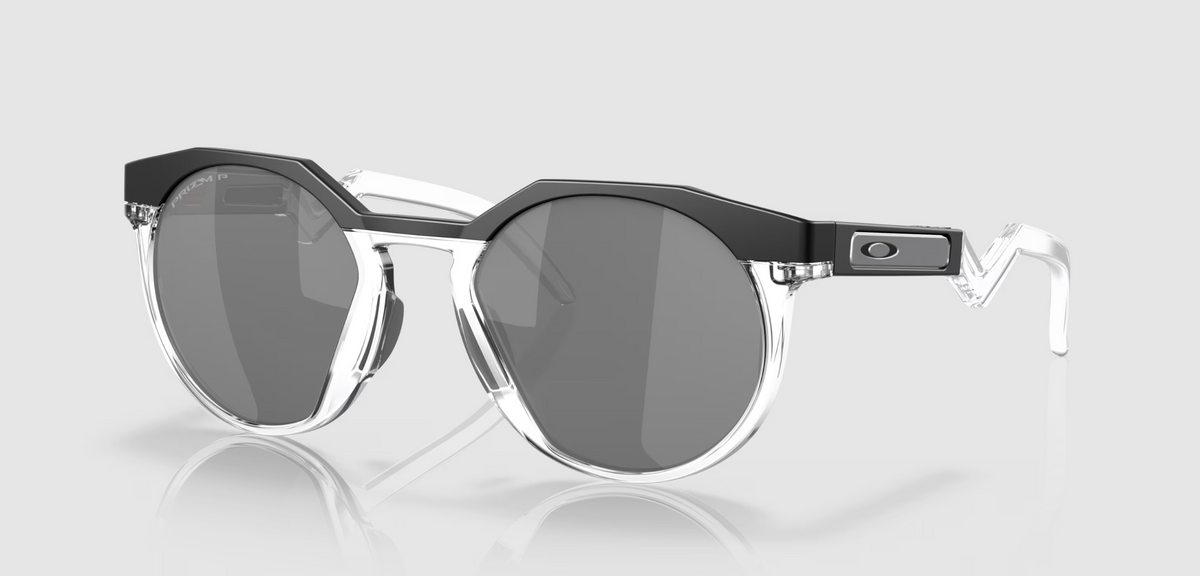 HSTN Matte Black/Clear w/ Prizm Black Iridium Polarized