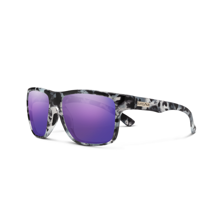 Rambler + Matte Ice Tortoise + Polarized Purple Mirror