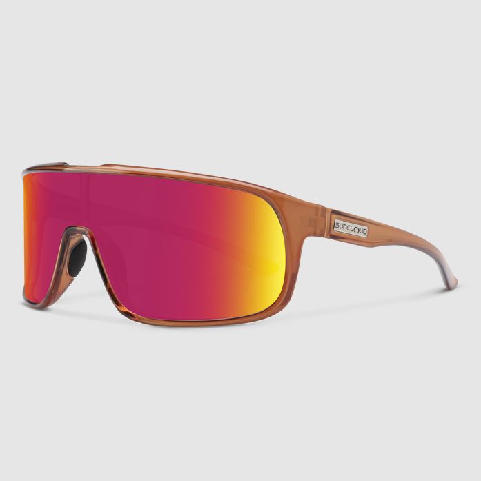 Double Up Matte Crystal Amber + Polarized Red Mirror Lens