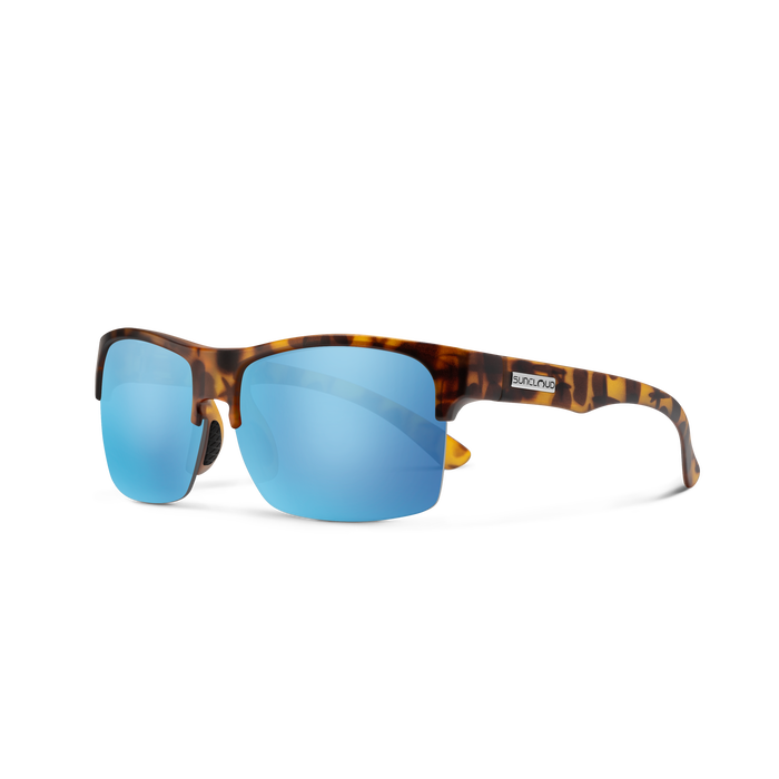 Rambler Lite + Matte Tortoise + Polarized Aqua Mirror