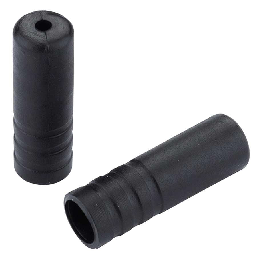 Embouts de gaine, 4mm, Plastique, Noir, Bouteille de 100