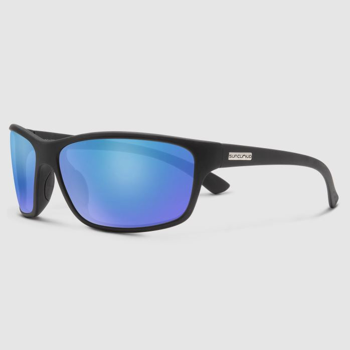 Sentry + Matte Black + Polarized Blue Mirror